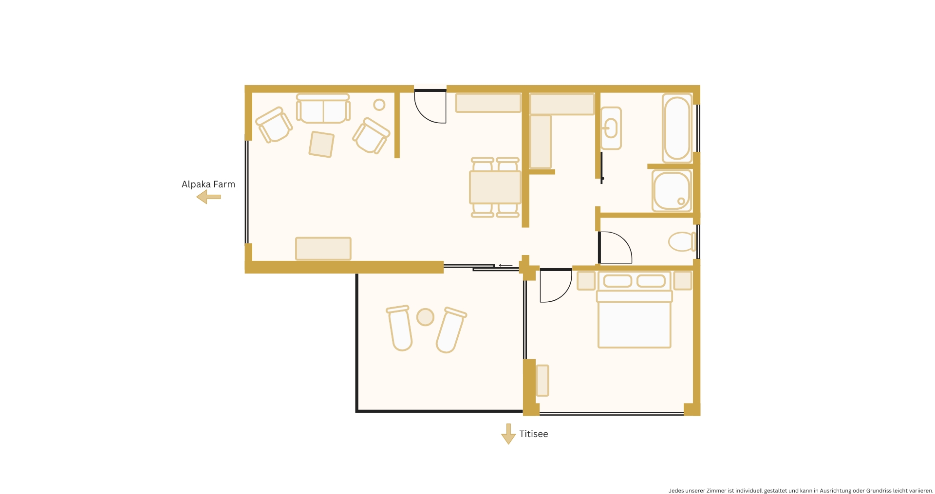 Grundriss Feldberg Suite